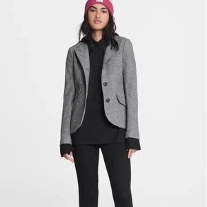 Rag and Bone black and white houndstooth Slade jacket Size 12